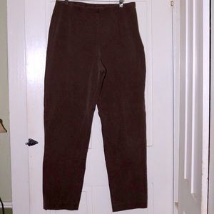 Nearly NEW Eddie Bauer Tall Brown Stretch Cotton Classic Pants Sz 16T B33
